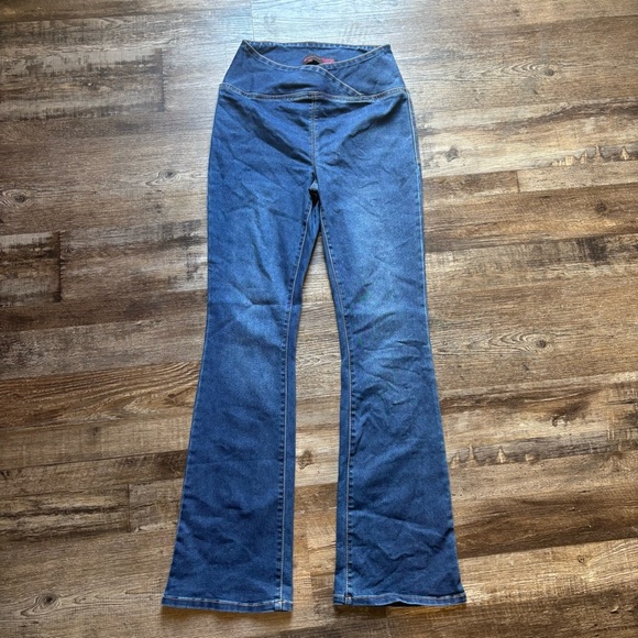 No Boundaries Denim - No Boundaries Dark Blue Flare Jeans